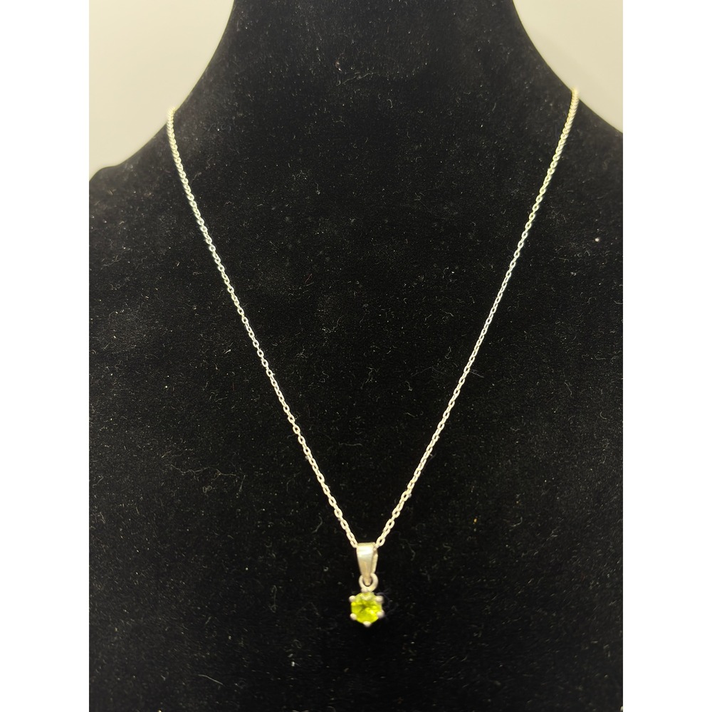 Unbranded Necklace Women OS Green Sterling Silver Genuine Sodalite Pendant